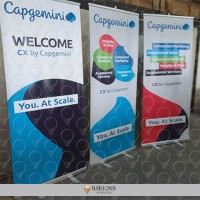 Banner Roll Up para Comunicação de Evento Corporativo 